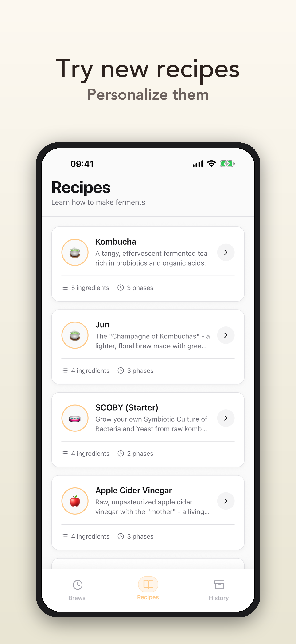 Recipes Mockup